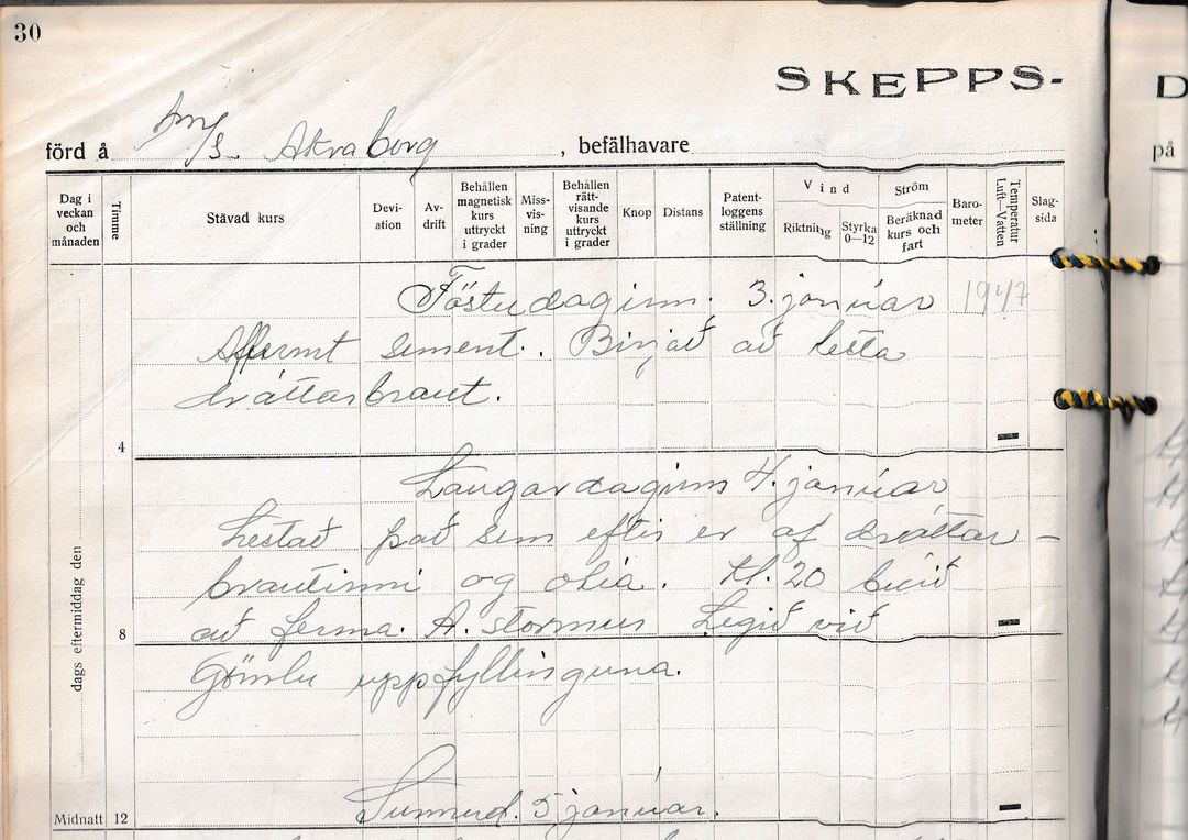Glefsur úr SKEPPS-DAGBOK (3)
