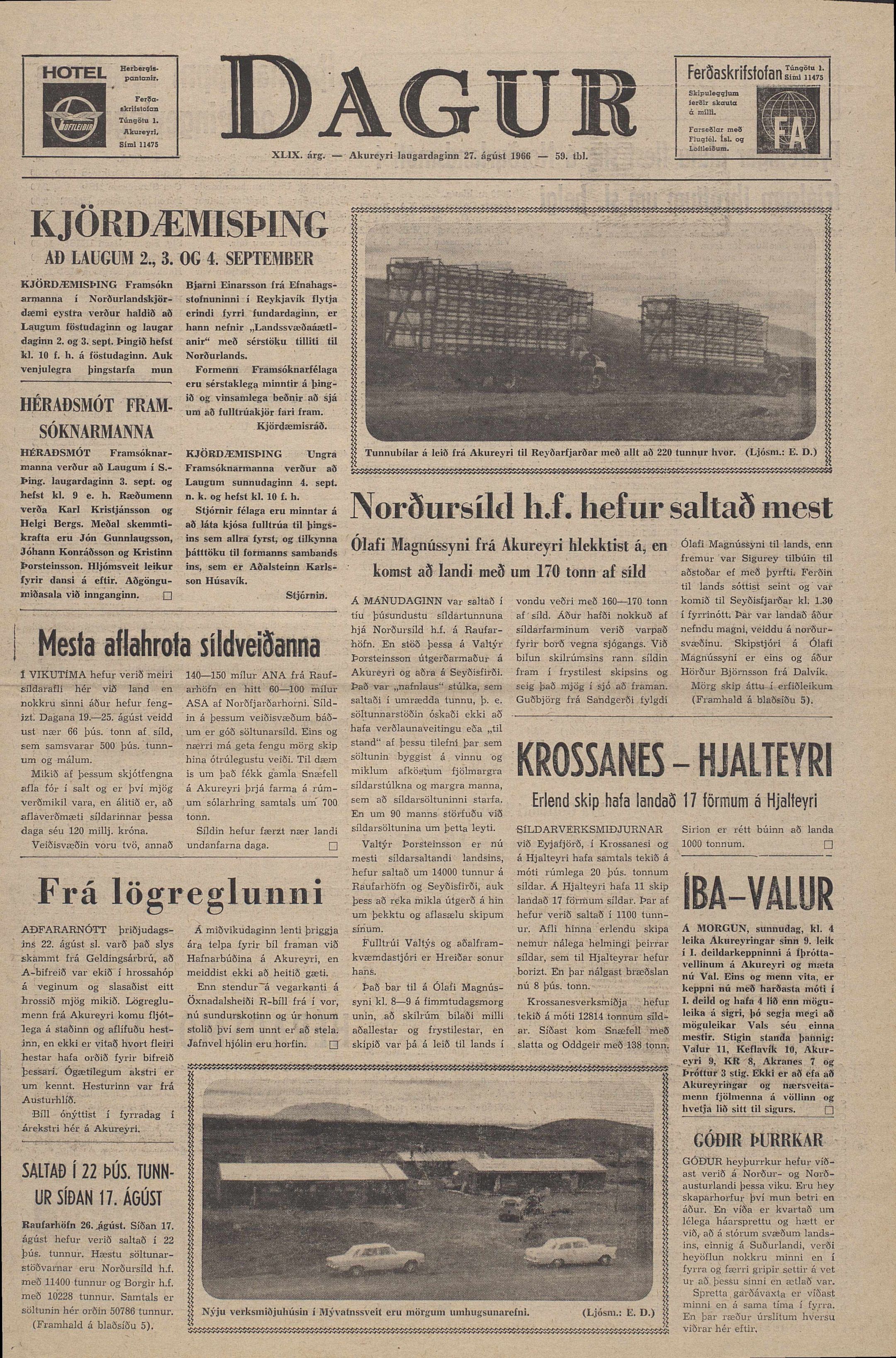 Norðursil hefur saltað mest